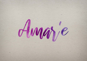 Amar'e Watercolor Name DP