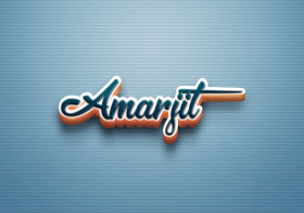 Cursive Name DP: Amarjit