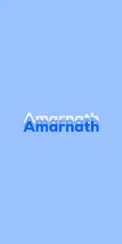 Name DP: Amarnath