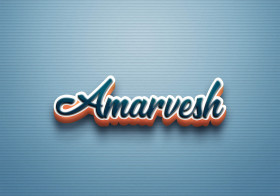 Cursive Name DP: Amarvesh
