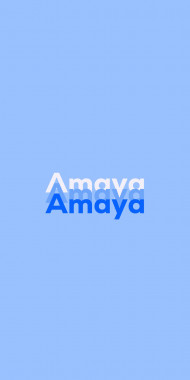 Name DP: Amaya