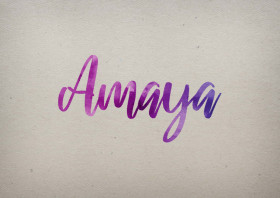 Amaya Watercolor Name DP