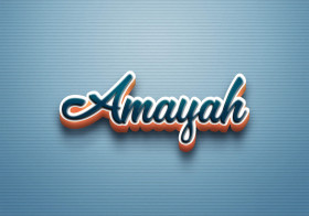 Cursive Name DP: Amayah
