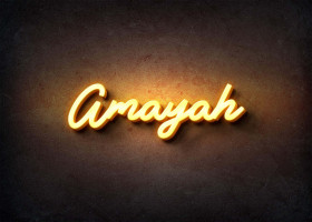 Glow Name Profile Picture for Amayah