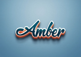 Cursive Name DP: Amber