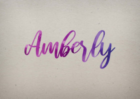 Amberly Watercolor Name DP