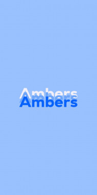 Name DP: Ambers