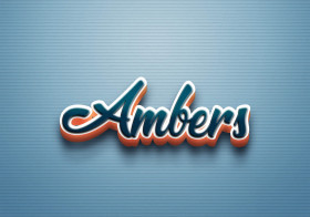 Cursive Name DP: Ambers