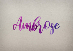 Ambrose Watercolor Name DP