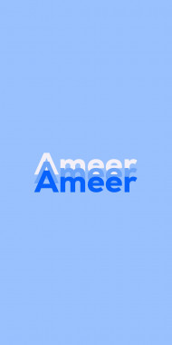 Name DP: Ameer