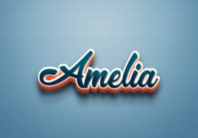 Cursive Name DP: Amelia