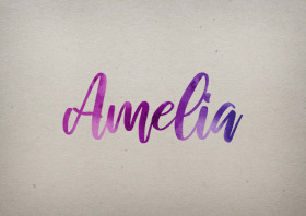 Amelia Watercolor Name DP