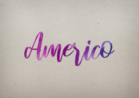 Americo Watercolor Name DP