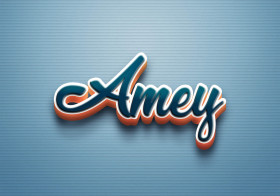 Cursive Name DP: Amey