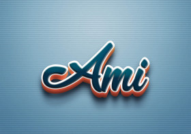 Cursive Name DP: Ami