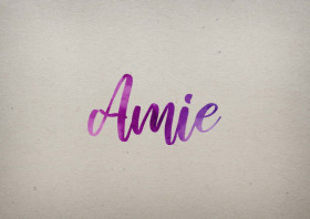 Amie Watercolor Name DP