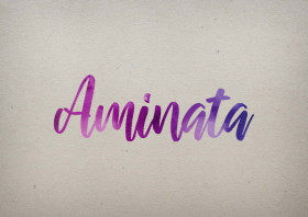Aminata Watercolor Name DP