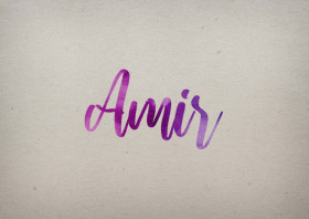 Amir Watercolor Name DP