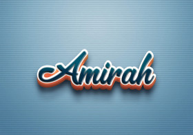 Cursive Name DP: Amirah