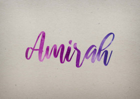 Amirah Watercolor Name DP