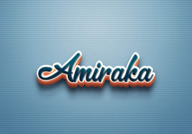 Cursive Name DP: Amiraka