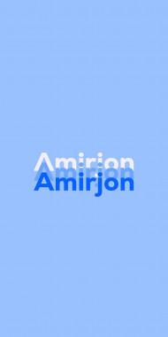 Name DP: Amirjon