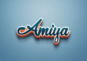 Cursive Name DP: Amiya