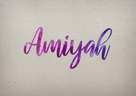 Amiyah Watercolor Name DP