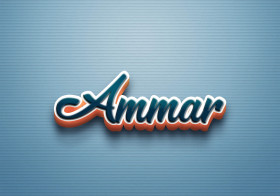 Cursive Name DP: Ammar