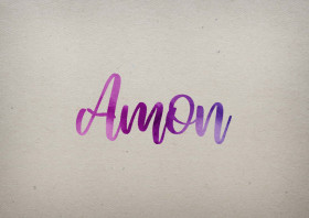 Amon Watercolor Name DP