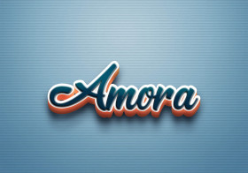 Cursive Name DP: Amora