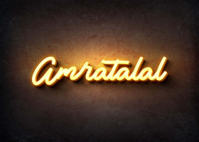 Glow Name Profile Picture for Amratalal