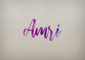 Amri Watercolor Name DP