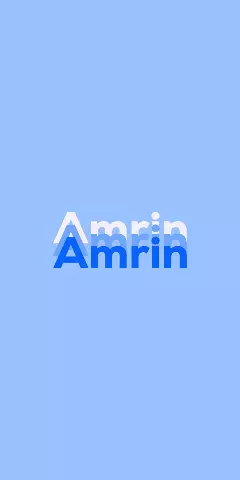 Name DP: Amrin