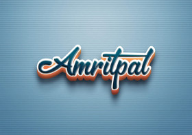 Cursive Name DP: Amritpal