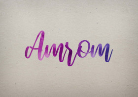 Amrom Watercolor Name DP