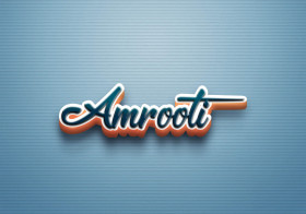 Cursive Name DP: Amrooti