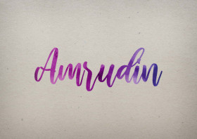 Amrudin Watercolor Name DP