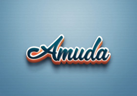 Cursive Name DP: Amuda
