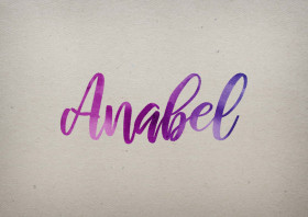 Anabel Watercolor Name DP