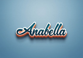 Cursive Name DP: Anabella
