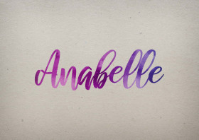Anabelle Watercolor Name DP