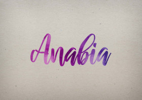 Anabia Watercolor Name DP