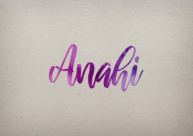 Anahi Watercolor Name DP