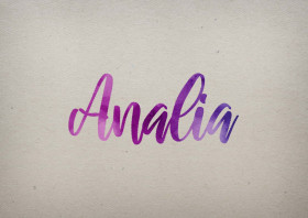 Analia Watercolor Name DP