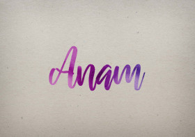Anam Watercolor Name DP