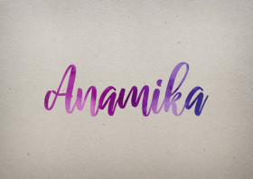 Anamika Watercolor Name DP