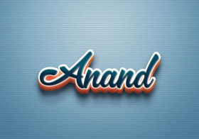 Cursive Name DP: Anand