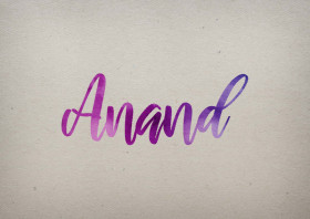 Anand Watercolor Name DP