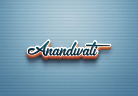 Cursive Name DP: Anandwati